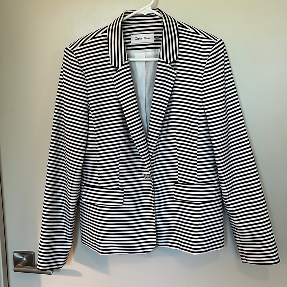 Calvin Klein striped blazer